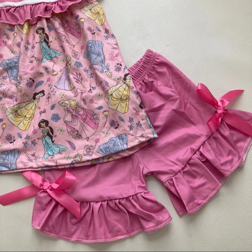 Boutique Princess Belle Jasmine cute Shorts set - Picture 6 of 9